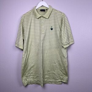 Bobby Jones‎ Players Striped Polo Shirt Short Sleeve Men's Size L Golf Casual